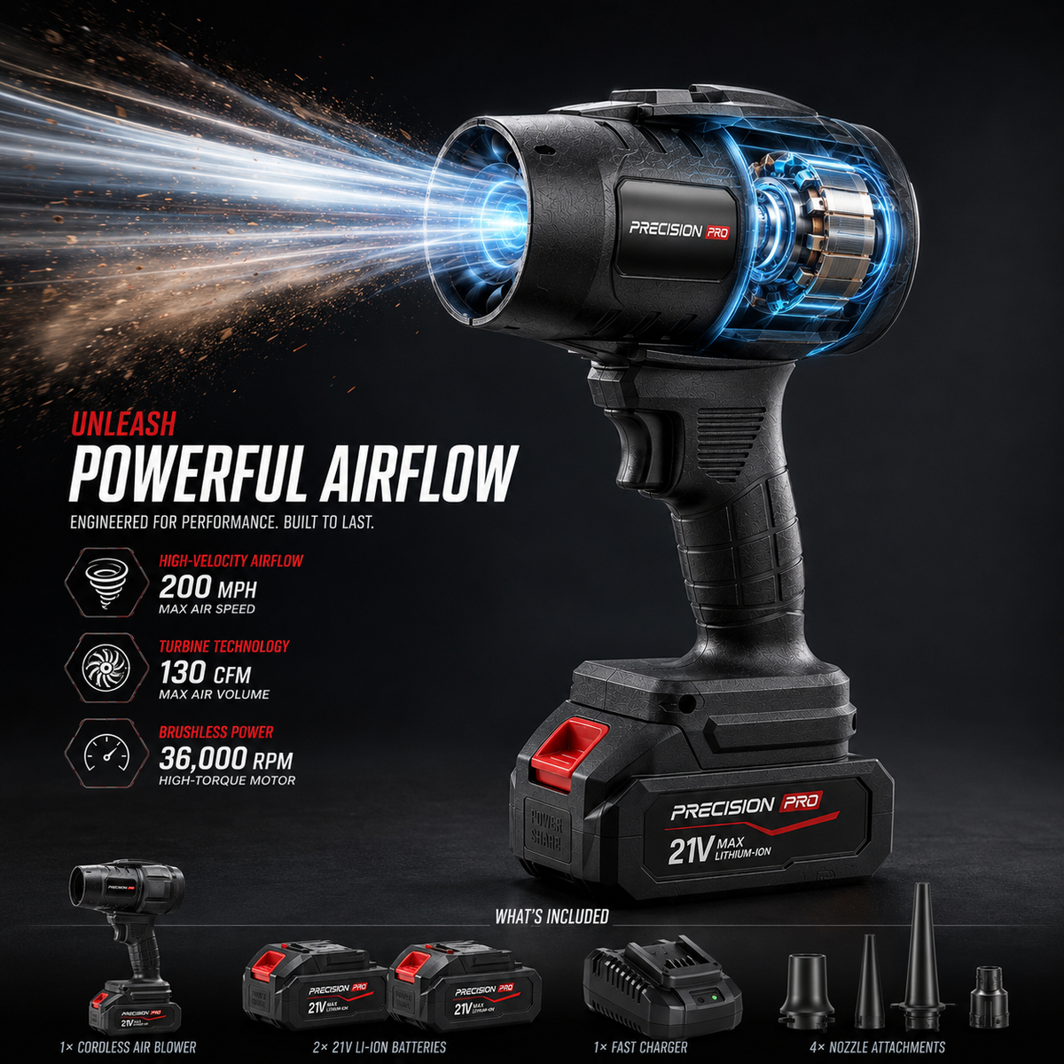 Precision Pro Turbo Jet Blower